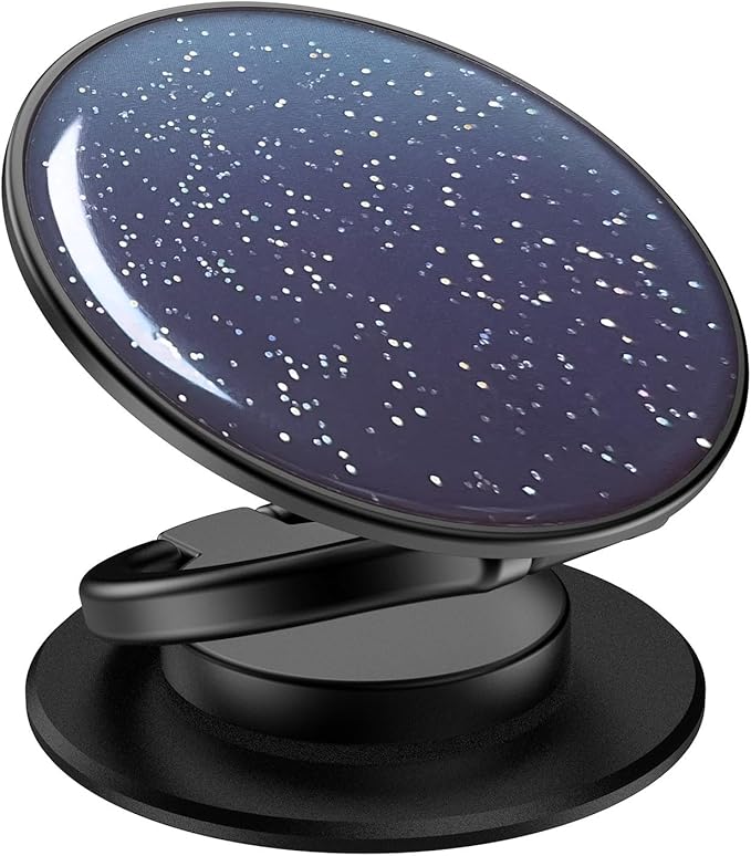 Phone Grip Holder, Phone Ring Holder Finger Kickstand, Adjustable Metal Cell Phone Rings Gripper Stand Work with Magnetic Car Mount for iPhone Samsung &Other Phones - Sky Blue
