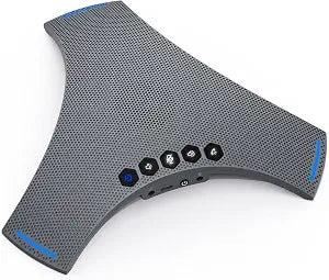 Conference Speaker and Microphone - Bluetooth Speakerphone with Daisy Chain, AI Noise Cancellation, Voice Enhancement, Support Wireless Dongle, USB Connection, Compatible with All Meeting Rooms