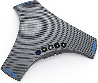 Conference Speaker and Microphone - Bluetooth Speakerphone with Daisy Chain, AI Noise Cancellation, Voice Enhancement, Support Wireless Dongle, USB Connection, Compatible with All Meeting Rooms - Image 1