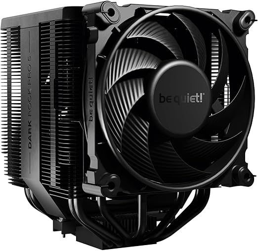 be quiet! Dark Rock Pro 5 Quiet Cooling CPU Cooler | Immensely High Airflow | 7 high-Performance Copper Heat Pipes | Speed Switch | Thermal Grease | BK036