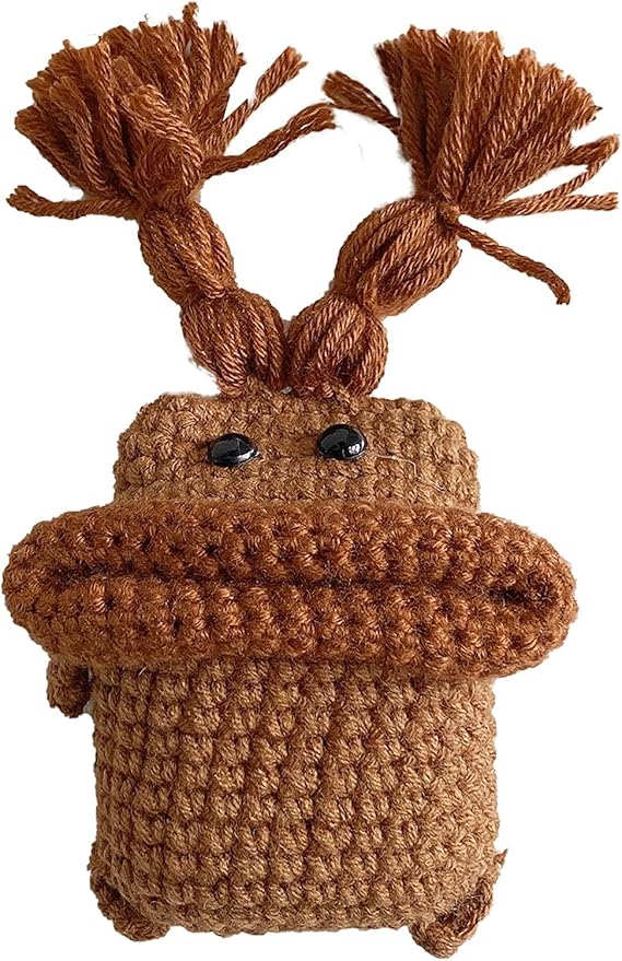 Yatchen Plush Case Compatible with AirPods, Creative Cute 3D Cartoon Fur Sausage Mouth Design Funny Mini AirPods Cover Case with Keychain AirPods Protective Case (Sausage Mouth Brown, AirPods 3)