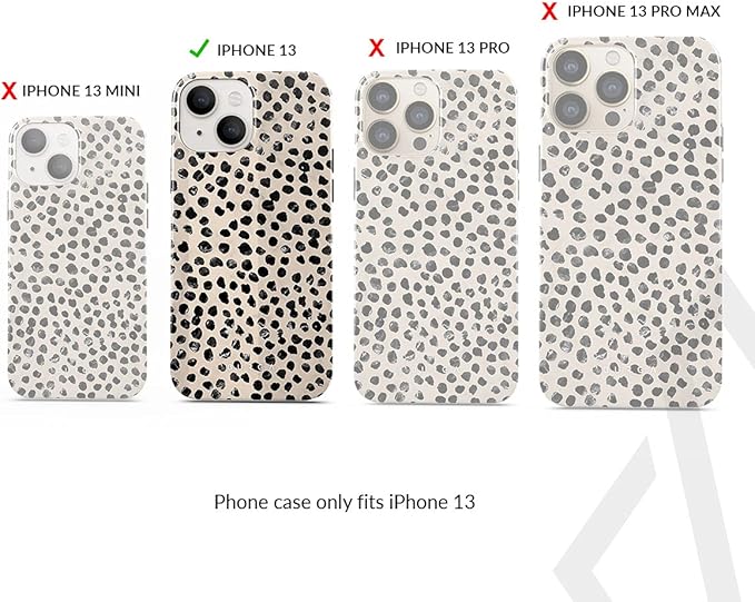 BURGA Phone Case for iPhone 13 - Cute, Trendy, Aesthetic, Pattern Phone Cover, Hard Shell Protection - fits Apple iPhone 13 Case for Women and Men