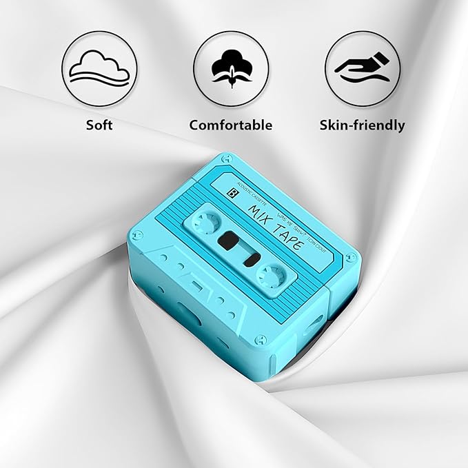 AirPods Pro 2 Case Cover, KOREDA Funny Cassette Tape Design Case for Airpods Pro 2nd Generation/1st Generation (2023/2022/2019), Cute Cartoon Fashion Silicone Protective Case for Women Men
