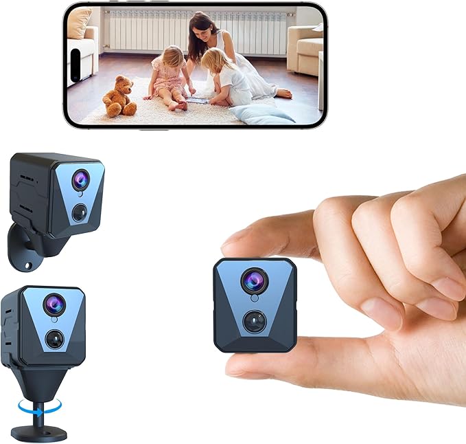Funstorm 2025 Upgraded Security Camera, 4K HD Mini Nanny Cam for Home with Night Vision, WiFi Indoor Camera, 100 Days Long Battery Life, Motion Detection, Remote Viewing, Wireless Surveillance Cam - Image 8