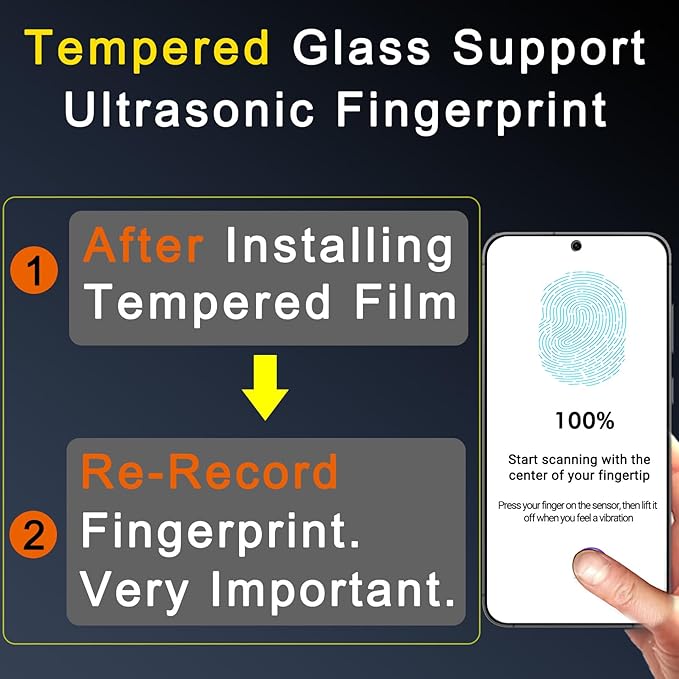 Ferilinso 3 Pack Screen Protector for Samsung Galaxy S24 Plus with 3 Pack Tempered Glass Camera Lens Protector Phone Case Friendly Accessories Protector de Pantalla for Samsung S24 Plus 6.7 INCH