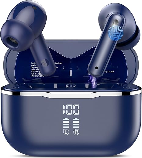 Active Noise Cancelling Ear Buds Wireless Earbuds HiFi Sound 60H Playtime