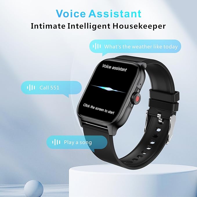 Smart Watch for Men Women(Answer/Make Call), 2025 New Smartwatch 1.85" HD Fitness Watch with 100+ Sport Modes, Heart Rate, Sleep Monitor, Pedometer, IP68 Waterproof Activity Tracker for Android iOS