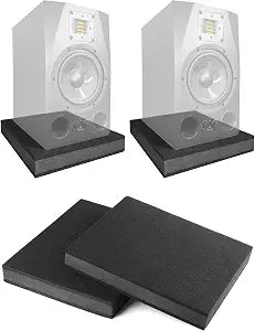 for 5''- 8'' Studio Monitor Speaker Noise Isolation Pads 3-Layer Acoustic Stand Riser Foam Subwoofer Isolation Pad Audio Vibration Platform Stabilizer