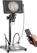 Elikliv 7" Full View Digital Coin Microscope with Weighing Scale and Lights