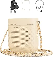 Voice Amplifier for Teachers, Portable Bluetooth Wired Microphone & Speaker, Rechargeable Bullhorn Megaphone for Classroom, Meetings, Yoga, Training, Tour Guides K3 (Skin Tone) - Image 1
