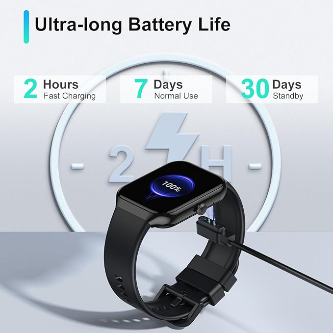 Smart Watch(Answer/Make Call), 1.96"HD Smartwatch for Men Women with Heart Rate/Sleep Monitor/Pedometer, 2025 New Activity Fitness Watch 113+ Sport Modes, IP68 Waterproof Running Watch for Android iOS