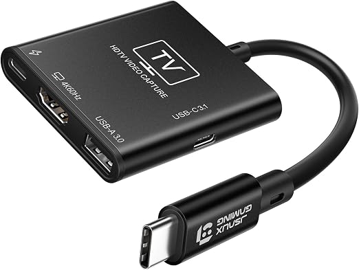 JSAUX Video Capture Card Intended for Nintendo Switch 2/Steam Deck/ROG Ally