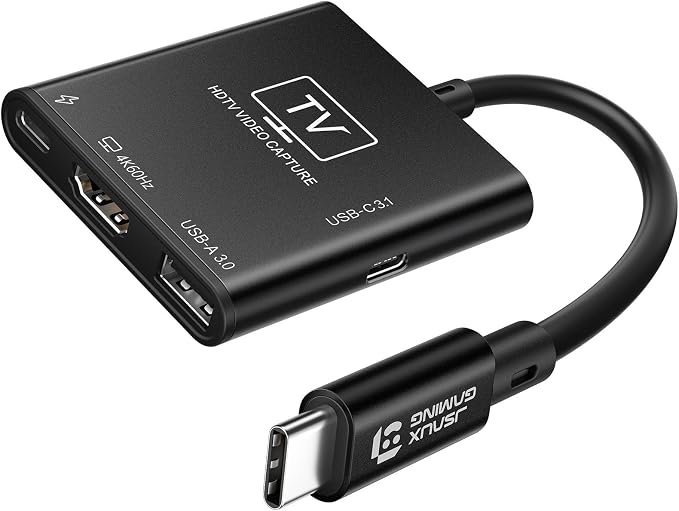 JSAUX Video Capture Card Intended for Nintendo Switch 2/Steam Deck/ROG Ally