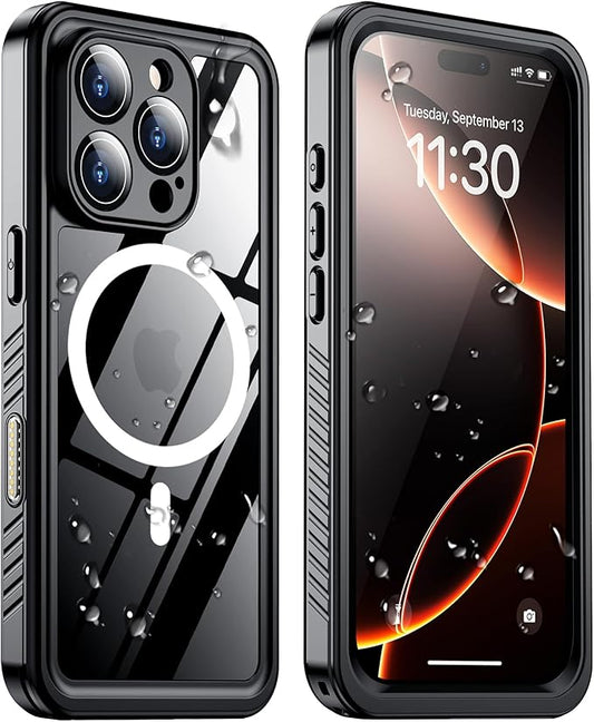 2025 New Designed for iPhone 16 Pro Max Case Waterproof, [Compatible With MagSafe][Built-in Screen & Camera Protector][Full Body Shockproof][IP68 Underwater][Dustproof][Dropproof] Phone Case 6.9"