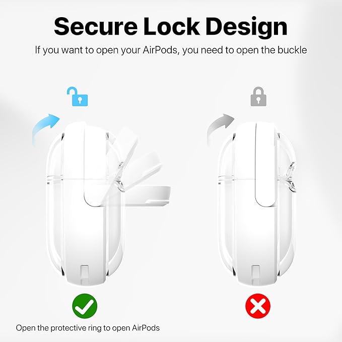 Valkit Compatible Airpods 4 Case Cover, Soft TPU Airpods 4th Generation Case with Cleaner Kit, Shockproof Protective Case with Keychain for Apple AirPods 4 Gen Cases for Women Men(White)