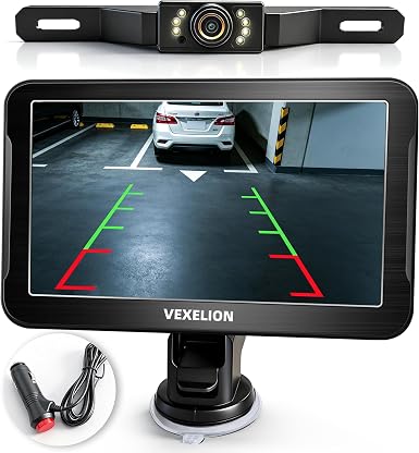2K Backup Camera Kit, 7 Inch Monitor, Wired Zero-Lag, Night Vision