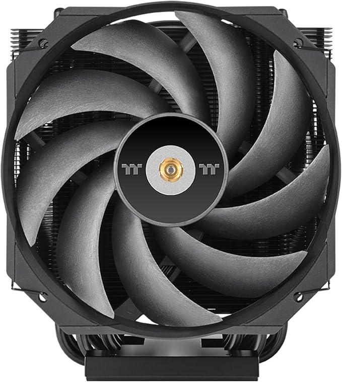 Thermaltake WAIR CPU Cooler; Six Φ6mm Copper Heat Pipes; 2x140mm PWM Fans; 500~1500RPM; Single Tower; LGA 4677 & sTR5/SP6; 500W TDP; Black; CL-P140-CA14BL-A