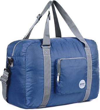 WANDF Foldable Personal Item Travel Bag, Carry on Duffle Bag