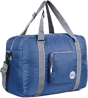 WANDF Foldable Personal Item Travel Bag, Carry on Duffle Bag