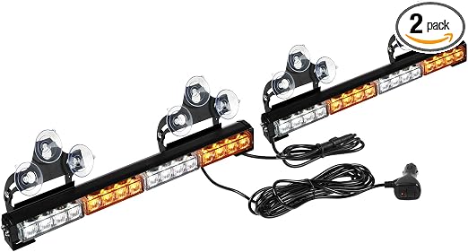 ASPL 2x 16.8 inch Strobe Light Bar 32LED Dash Lights