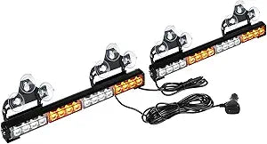 ASPL 2x 16.8 inch Strobe Light Bar 32LED Dash Lights