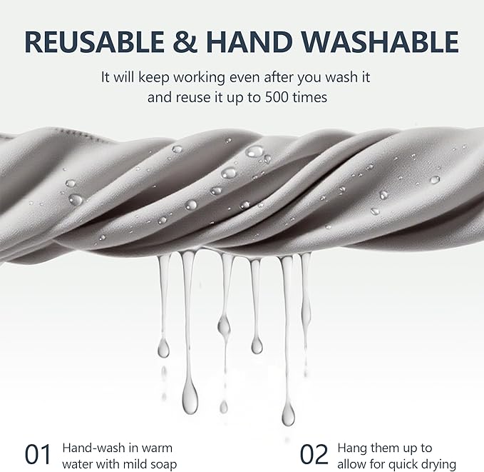 30 Pack Microfiber Cleaning Cloths for Glasses, Lens, Screens – Premium Eyeglass Cloth, 7"x6" Glass Cleaning Wipes, Black & Gray – for Camera, Phone, Laptop, TV & More Washable Reusable