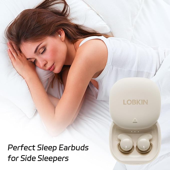 LOBKIN Sleep Earbuds,Wireless Bluetooth Noise Blocking Sleeping Headphones for Sleeping