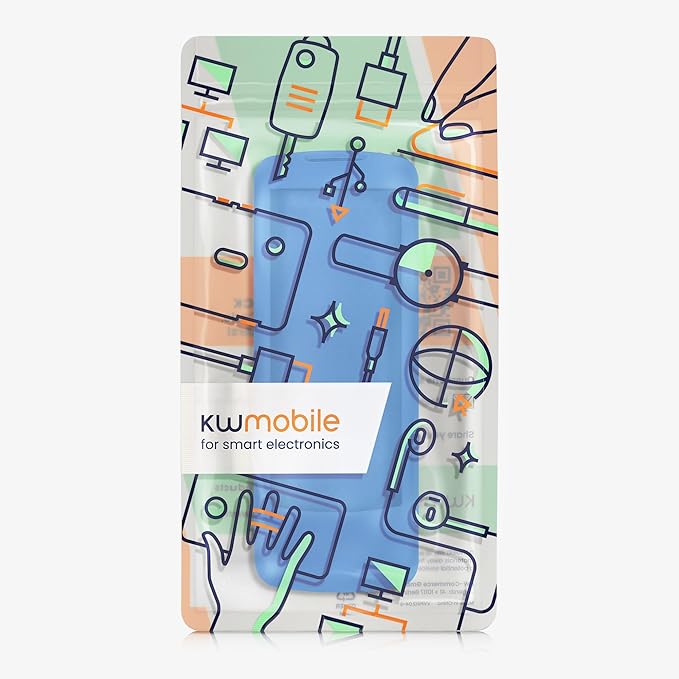 kwmobile Case Compatible with VIZIO XRT112 Remote Case - Soft Silicone Cover for Remote Control - Dark Blue