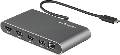 StarTech Driverless Thunderbolt 3 Dual 4K 60Hz HDMI Mini Dock with GbE - Image 1