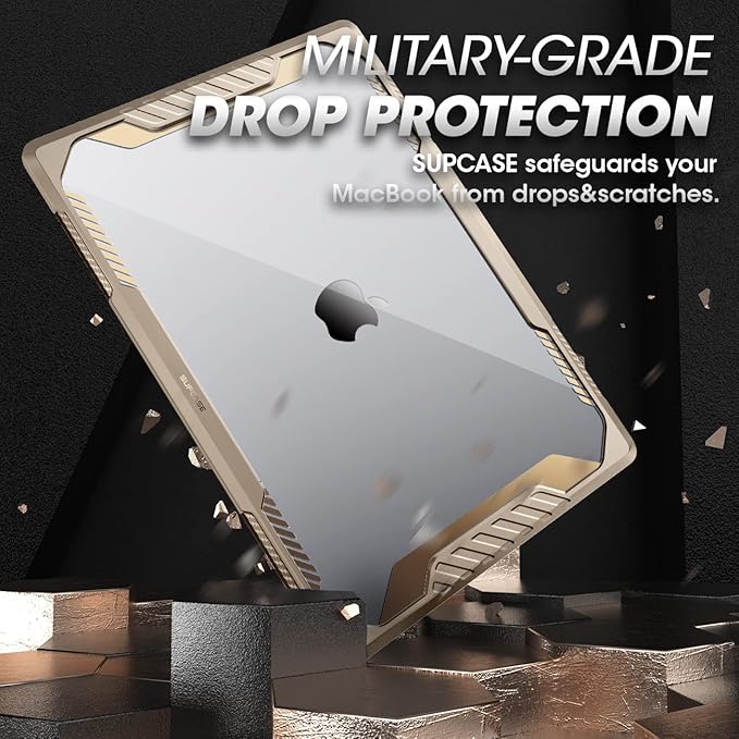 SUPCASE for MacBook Pro 14 Inch Case 2025-2021 (Unicorn Beetle), M5/M4/M3/M2/M1 Pro/Max A3434 A3185 A3401 A3112 A2918 A2992 A2779 A2442 Rugged Hard Shell Protective Cover for MacBook Pro 14", Tan