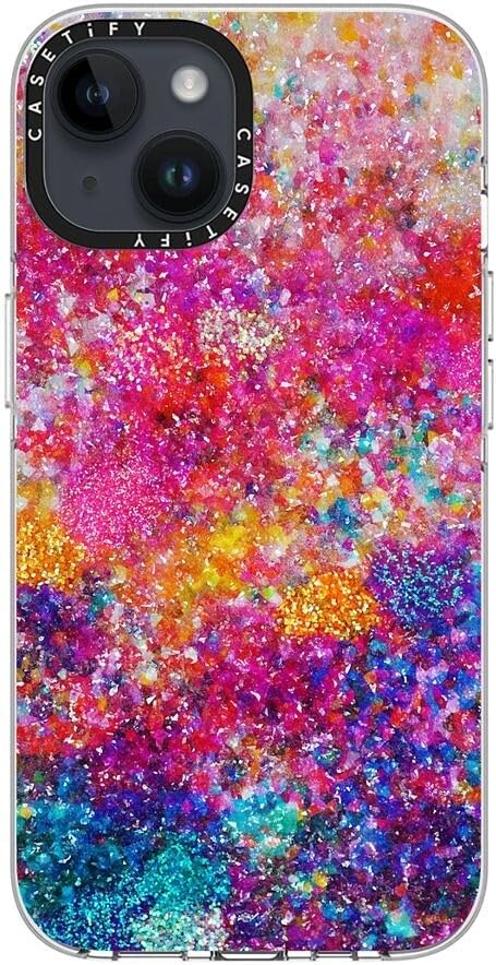 CASETiFY Clear iPhone 14 Case [Not Yellowing / 6.6 ft. 3X Military Grade Drop Protection/Compatible with Magsafe] - and We Danced Our Way Home - Clear