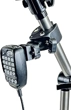 Lido Clamp Ham Radio Microphone Holder, CB Mic Mount Compatible with Yaesu, Anytone, Speaker Microphones for HTs - Image 1