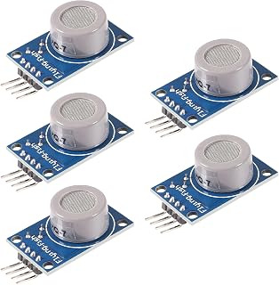 ACEIRMC 5pcs MQ-7 Gas Sensor Detector Monitor Module for Arduino Raspberry Pi ESP8266 MQ-7 5V DC (MQ-7)