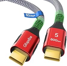 Thunderbolt 5 Cable 4FT Compatible, 80Gbps, 120Gbps Bandwidth, PD 240W, 8K@165Hz, 4K@540Hz, USB4 2.0 USB C Video Display Cable for Thunderbolt 4, iPhone 17, SSD, Mac mini M4 / M4 Pro, MacBook Pro - Image 1