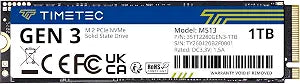 Timetec 1TB SSD NVMe PCIe Gen3x4 8Gb/s M.2 2280 3D NAND High Performance SLC Cache Read/Write Speed Up to 2,000/1,600 MB/s Internal Solid State Drive for PC Laptop and Desktop (1TB)