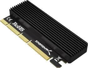 SABRENT M.2 NVMe SSD to PCIe X16/X8/X4 Adapter Card, Heatsink - Image 1
