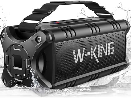 W-KING Bluetooth Speaker, 90W Max Loud IPX7 Waterproof Portable Speaker