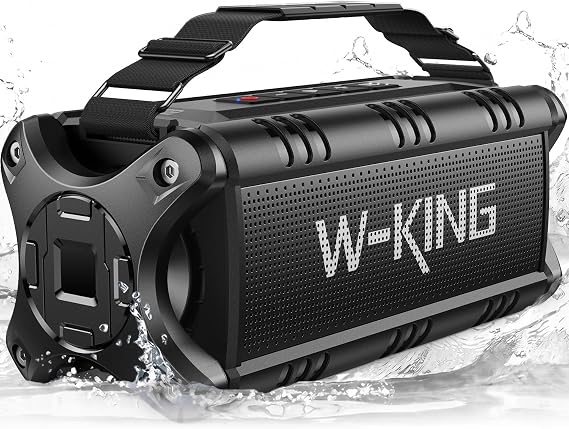 W-KING Bluetooth Speaker, 90W Max Loud IPX7 Waterproof Portable Speaker