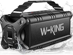 W-KING Bluetooth Speaker, 90W Max Loud IPX7 Waterproof Portable Speaker