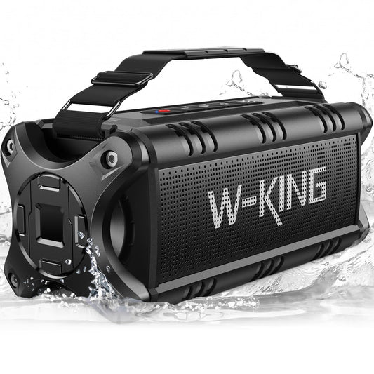 W-KING Bluetooth Speaker, 90W Max Loud IPX7 Waterproof Portable Speaker