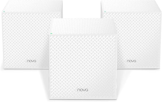 Tenda Nova Mesh WiFi System MW12 - Covers up to 4000 sq.ft - Tri-Band AC2100 Whole Home WiFi Mesh System - Gigabit Mesh Router for 100+ Devices - Tri-Band Mesh Network - 3 Gigabit Ports - 3-Pack - Image 2