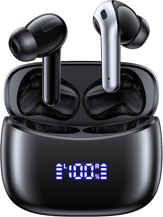 OKEEFE Wireless Ear Buds Bluetooth Earbuds Translation Earbuds Real Time 70H Playtime Wireless Headphones AI Bluetooth Headphones for Travel Meeting Sports