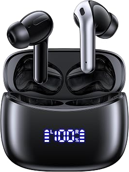 OKEEFE Wireless Ear Buds Bluetooth Earbuds Translation Earbuds Real Time 70H Playtime Wireless Headphones AI Bluetooth Headphones for Travel Meeting Sports