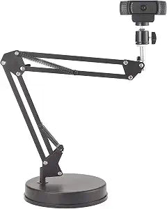 Webcam Stand,Camera Mount 22 Inch Suspension Boom Scissor Arm Stand,for Webcam C925e C922x C922 C930e C930 C920 C615,Hero 8/7/6/5,Ultra/Pro/Pro 2/Pro 3/Brio 4K,DSLR Camera