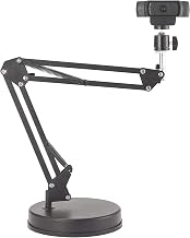 Webcam Stand,Camera Mount 22 Inch Suspension Boom Scissor Arm Stand,for Webcam C925e C922x C922 C930e C930 C920 C615,Hero 8/7/6/5,Ultra/Pro/Pro 2/Pro 3/Brio 4K,DSLR Camera - Image 1