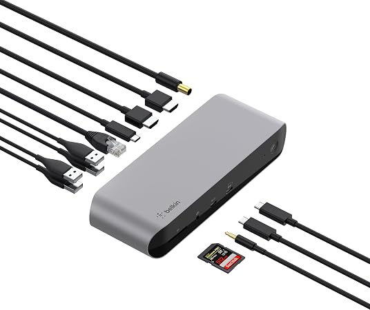 Belkin Thunderbolt 3 Docking Station + TB Cable 0.8M