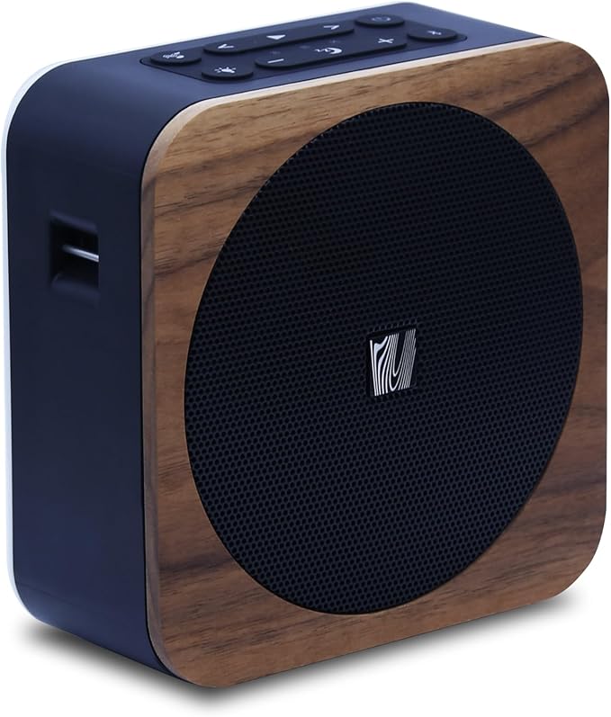 Soundfreaq Sound Spot II SFQ-18: Portable Bluetooth Speaker with Powerful Bass, Nature Sounds, Ambient Light, and Speakerphone (Black)