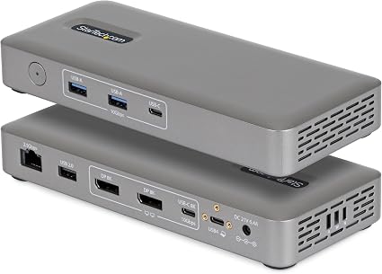 StarTech Driverless USB4 Dock, Dual 4K 144Hz for Mac and Windows, 100W