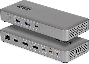 StarTech Driverless USB4 Dock, Dual 4K 144Hz for Mac and Windows, 100W