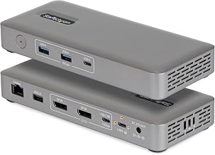 StarTech Driverless USB4 Dock, Dual 4K 144Hz for Mac and Windows, 100W - Image 1
